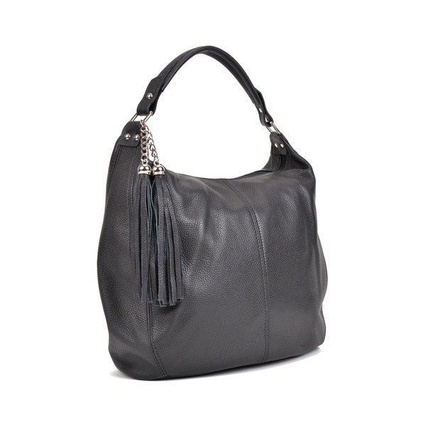 Črna usnjena torbica Sofia Cardoni Bruhna-image-1