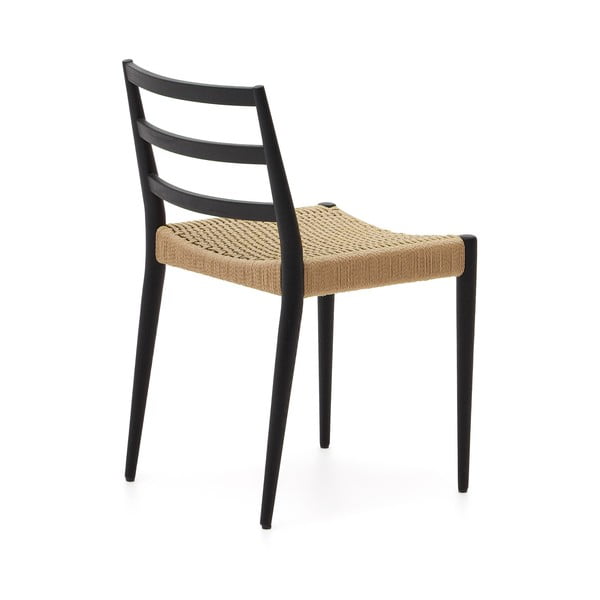 Jedilni stoli iz masivnega hrasta v črni in naravni barvi v kompletu 2 ks Analy – Kave Home-image-4