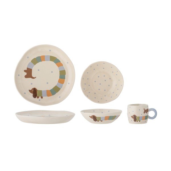 Otroški set posode iz kamenine 3 ks Charlie – Bloomingville Mini-image-2