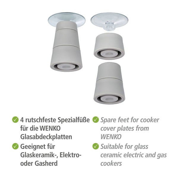 Komplet 4 nogic za stekleno zaščitno ploščo Wenko Universal-image-3