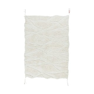 Bela pralna ročno tkana volnena preproga 170x240 cm Enkang Ivory – Lorena Canals