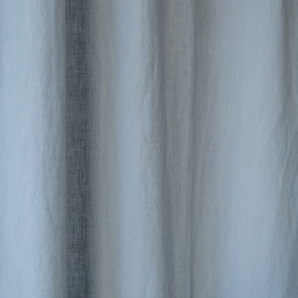 Siva lanena zavesa s tunelom Linen Tales Night Time, 250 x 140 cm-image-1