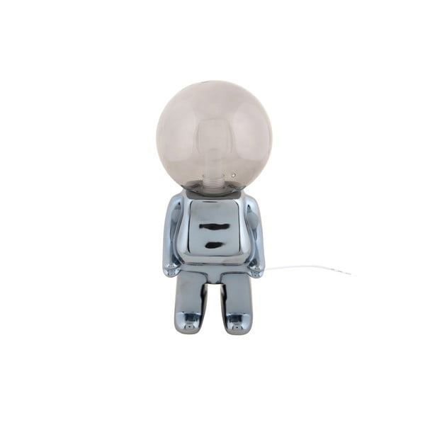 Siva LED zatemnitvena namizna svetilka s steklenim senčilom (višina 27 cm) Ross – Leitmotiv-image-2