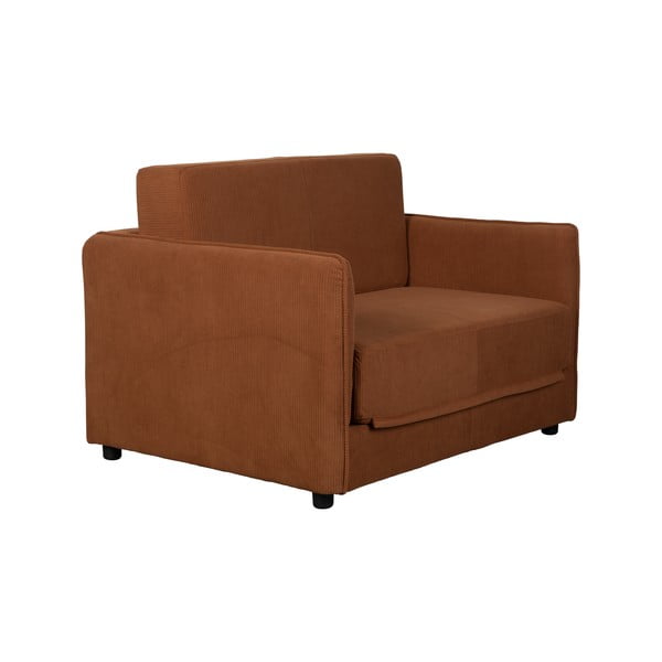 Oranžen/rjav fotelj Jopie – White Label