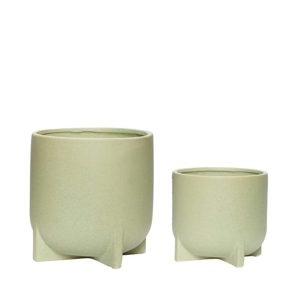 Keramični ročno izdelani podstavki za cvetlične lonce v kompletu 2 ks ø 19 cm Split – Hübsch