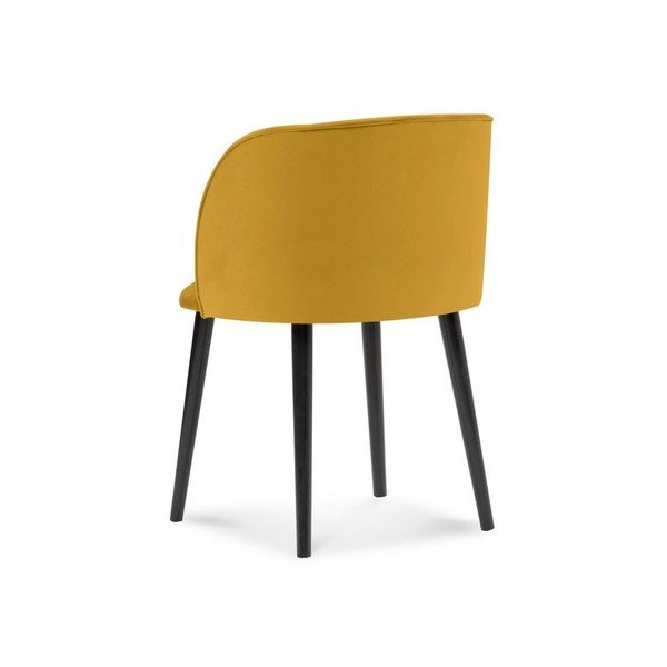 Rumen jedilni stol z žametnim oblazinjenjem Windsor & Co Sofas Aurora-image-2