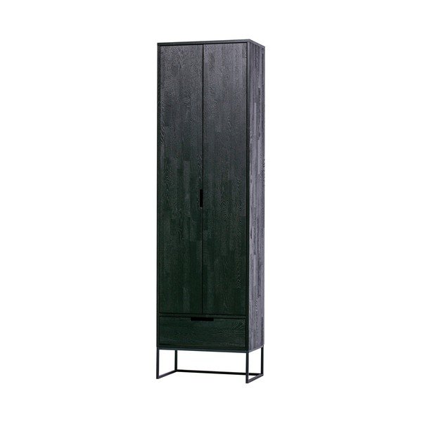 Črna omara iz masivnega jesena 60x210x36 cm Silas – WOOOD-image-3