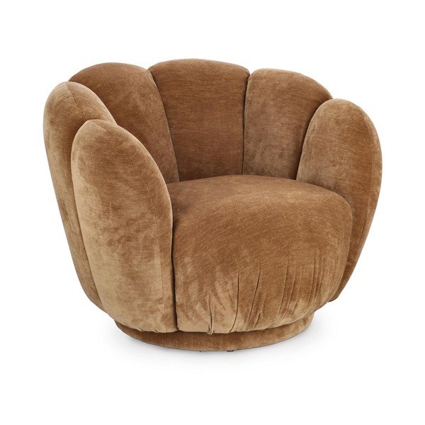 Rjav fotelj Tulip – Bizzotto