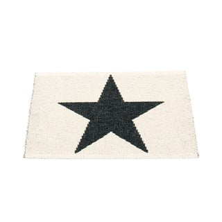 Črno-bela notranja in zunanja preproga 70x50 cm Viggo Black – Pappelina