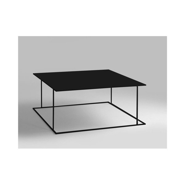 Črna kavna mizica Custom Form Walt, 100 x 100 cm-image-1