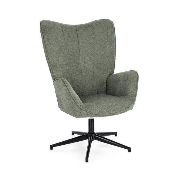 Zelen vrtljiv fotelj Inas – Bizzotto