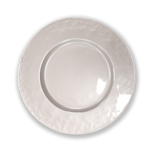 Steklen pladenj v srebru Brandani Sottopiatto, ⌀ 32 cm