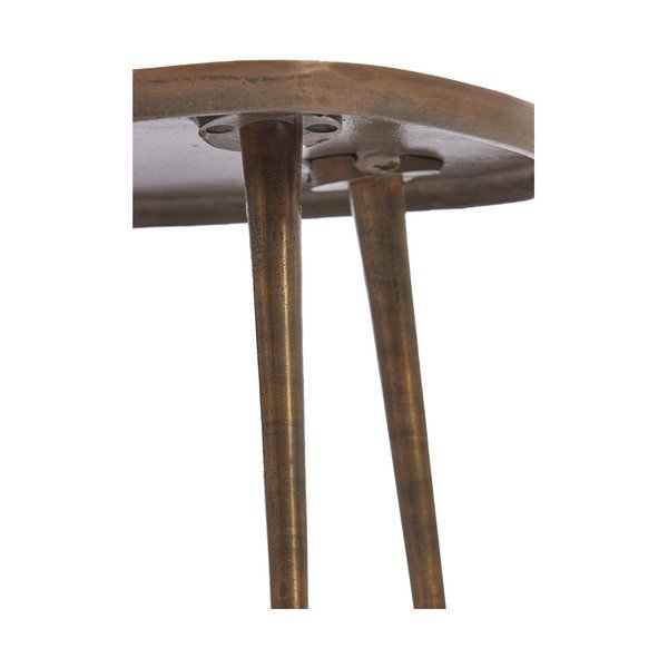 Kovinska mizica v bronasti barvi 53x64 cm Puno – Light & Living-image-3