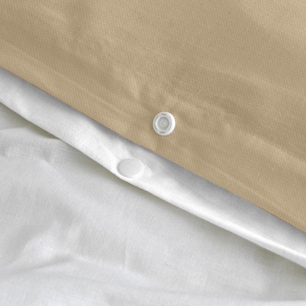 Črna/bela/rjava enojna bombažna prevleka za odejo 140x200 cm Blush sand – Blanc-image-4