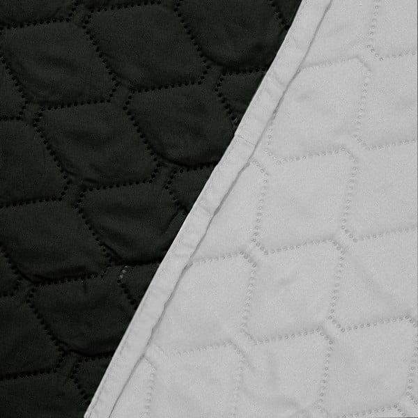 Črno-sivo obojestransko pregrinjalo za posteljo iz mikrovlaken DecoKing Axel, 240 x 260 cm-image-3