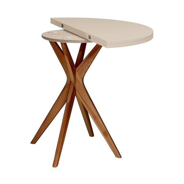 Okrogla raztegljiva jedilna miza 45x90 cm Jubi – Ragaba-image-3