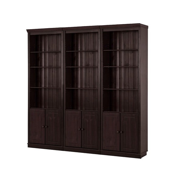 Rjav regal iz masivnega bora 222x223 cm Anita – Støraa-image-2