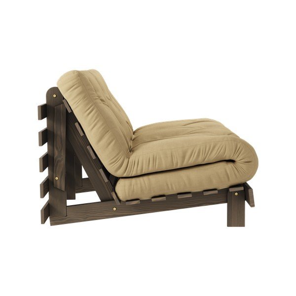 Gorčično rumena/bež raztegljiva sedežna garnitura 140 cm Roots – Karup Design-image-4