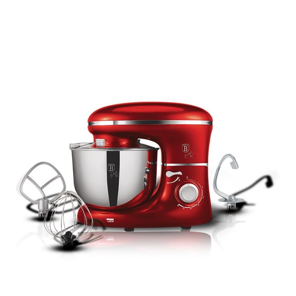 Rdeč kuhinjski robot Burgundy Metallic Line - BerlingerHaus-image-3