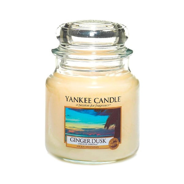 Dišeča sveča Yankee Candle Ginger Twilight, čas gorenja 65 - 90 ur