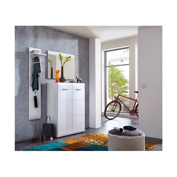 Beli stenski obešalnik s polico Adana - Germania-image-1