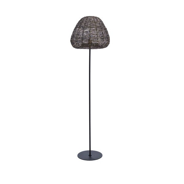 Mat črna/bronasta stoječa svetilka s kovinskim senčilom (višina 162 cm) Finou – Light & Living-image-3
