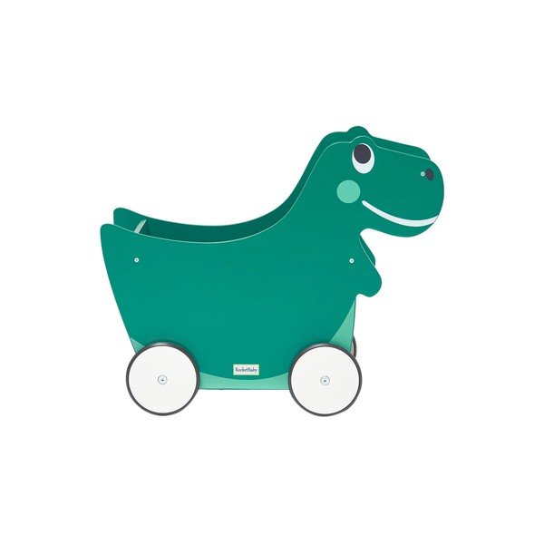 Otroška škatla za shranjevanje s kolesi Dino - Rocket Baby 
