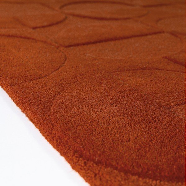 Ročno tkan volnen tekač v barvi terakote 60x230 cm Gigi – Flair Rugs-image-4