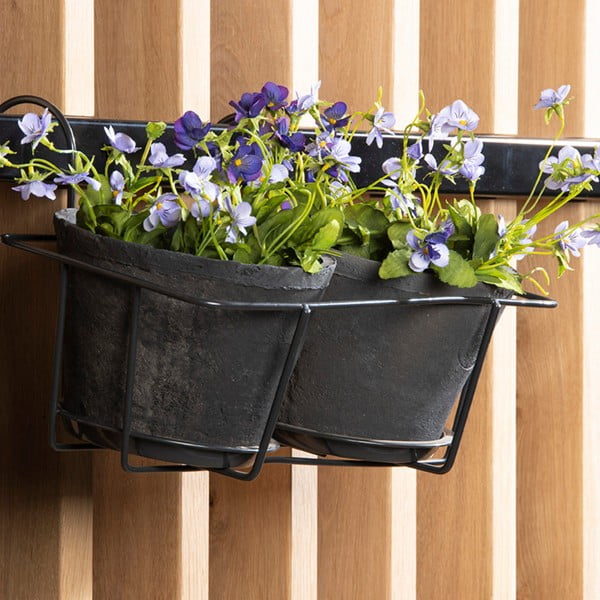 Kovinsko držalo za cvetlični lonček Duo – Esschert Design-image-2