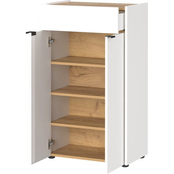 Bela visoka kopalniška omarica 60x98 cm Forano – Germania-image-2