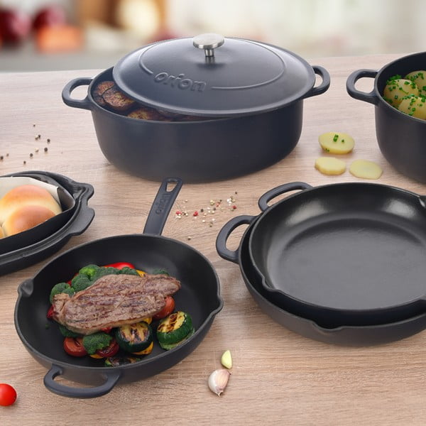 Litoželezna ponev ø 24 cm LITINA SMALT – Orion-image-3