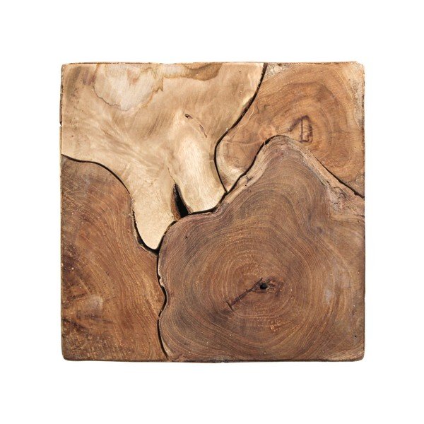Kolekcija HSM Stranska mizica Cube iz tikovine, 30 x 35 cm-image-1