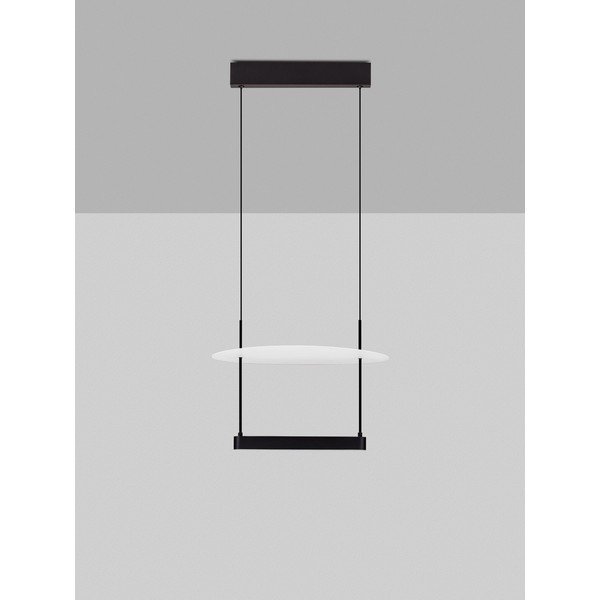 Bela/mat črna aluminijasta LED zatemnitvena viseča svetilka ø 40 cm Diona – Nova Luce-image-4