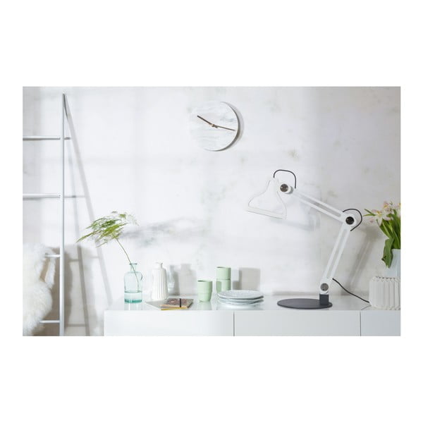 Bela stenska marmorna ura Zuiver Marble Time-image-1