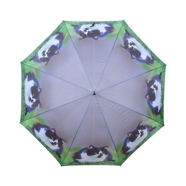 Temno moder dežnik z mačkami Esschert Design, ⌀ 120 cm-image-1