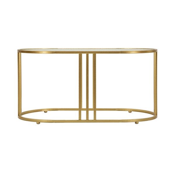 Klubska mizica s stekleno mizno ploščo v beli in zlati barvi 50x90 cm Antalia – Mauro Ferretti-image-4