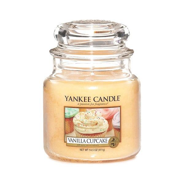 Dišeča sveča čas gorenja 65 h Vanilla Cupcake – Yankee Candle