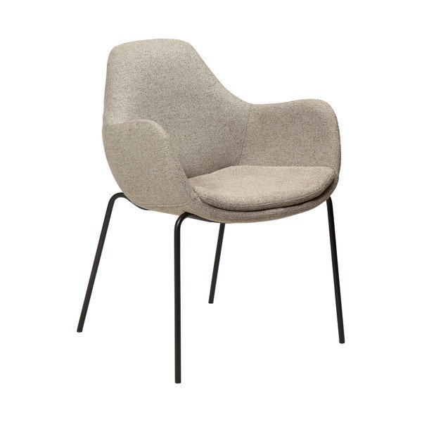 Bež fotelj iz tkanine bouclé Zimmer – DAN-FORM Denmark