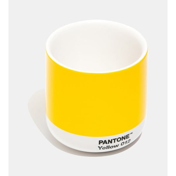 Rumena keramična skodelica 175 ml Cortado Yellow 012 – Pantone