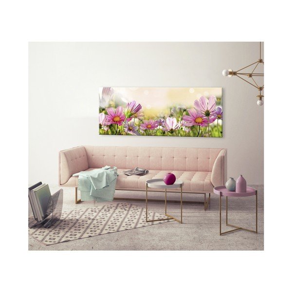 Slika Styler Glas Flowers Astry, 50 x 125 cm-image-1