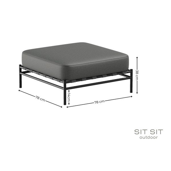 Temno siv vrtni podstavek za noge Dandy – Sit Sit-image-4
