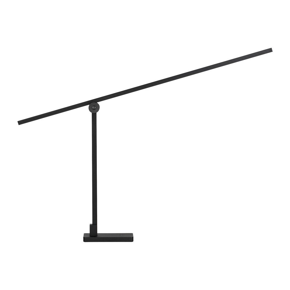 Mat črna kovinska LED namizna svetilka z upogljivo konstrukcijo/zatemnitvena (višina 47 cm) Tenso