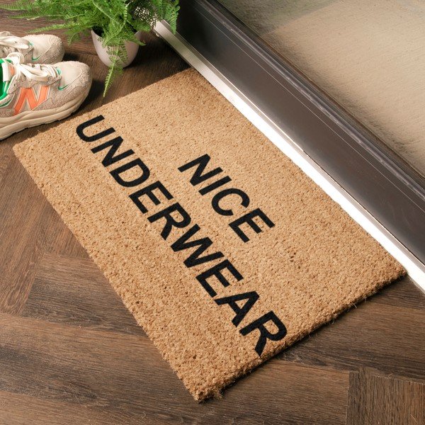 Predpražnik iz kokosovih vlaken 40x60 cm Nice Underwear – Artsy Doormats-image-1