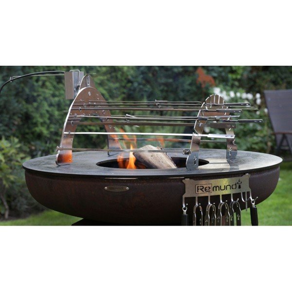 Nosilec za žar iz kromiranega jekla Rotisserie Set – Remundi-image-3