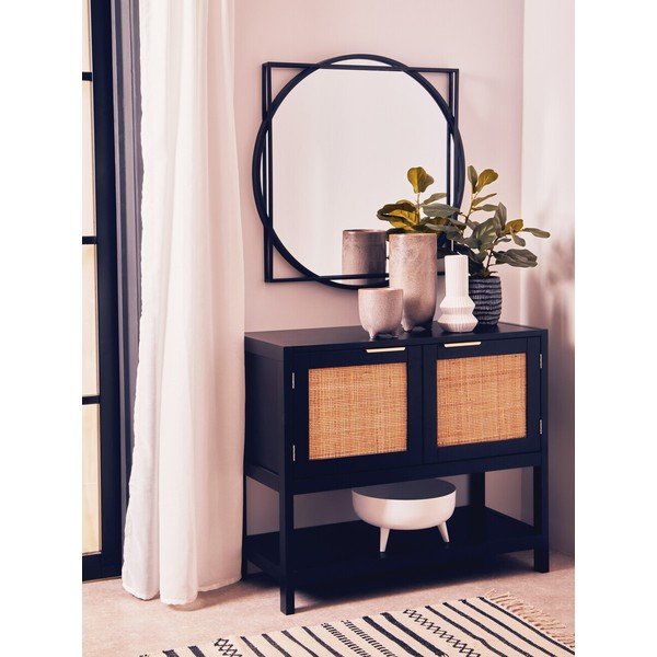 Črna komoda 85x73x38 cm Sherman – Premier Housewares-image-1