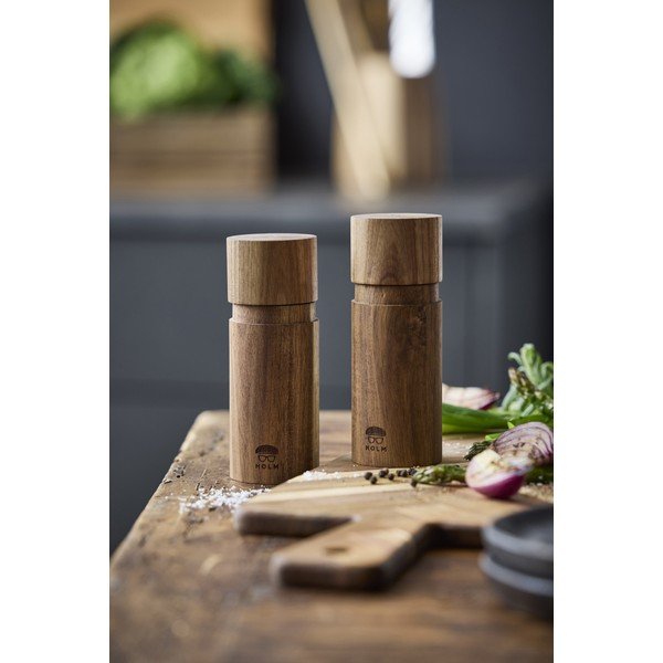 Lesen komplet mlinčkov za poper in sol 2 ks v naravni barvi – Holm-image-1