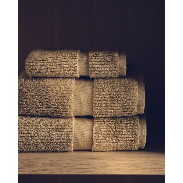 Zelena frotirna bombažna brisača 70x140 cm Olvira – Kave Home-image-2