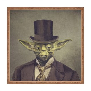 Lesen dekorativni servirni pladenj Yoda, 40 x 40 cm