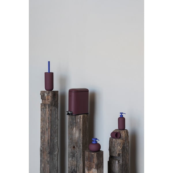 Temno vijoličen keramičen lonček za zobne ščetke Lotus Play – Mette Ditmer Denmark-image-2