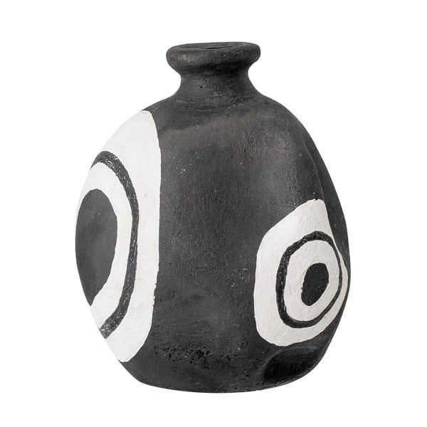 Črna dekorativna vaza iz terakote Bloomingville Mika, višina 14 cm-image-2